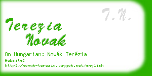 terezia novak business card
