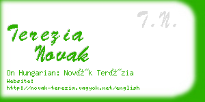 terezia novak business card